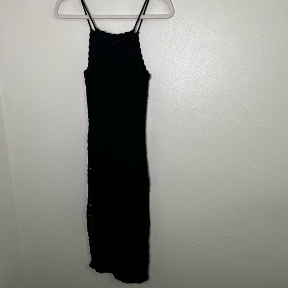 Aerie black crochet swim suit cover up - Picture 8 of 10